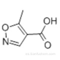 Ácido 5-metil-4-isoxazolcarboxílico CAS 42831-50-5